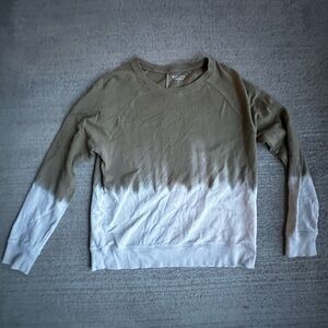 Olive Green and White Athleta Sweatshirt Size S